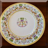 P01. Set of 8 Shenango china dinner plates. 